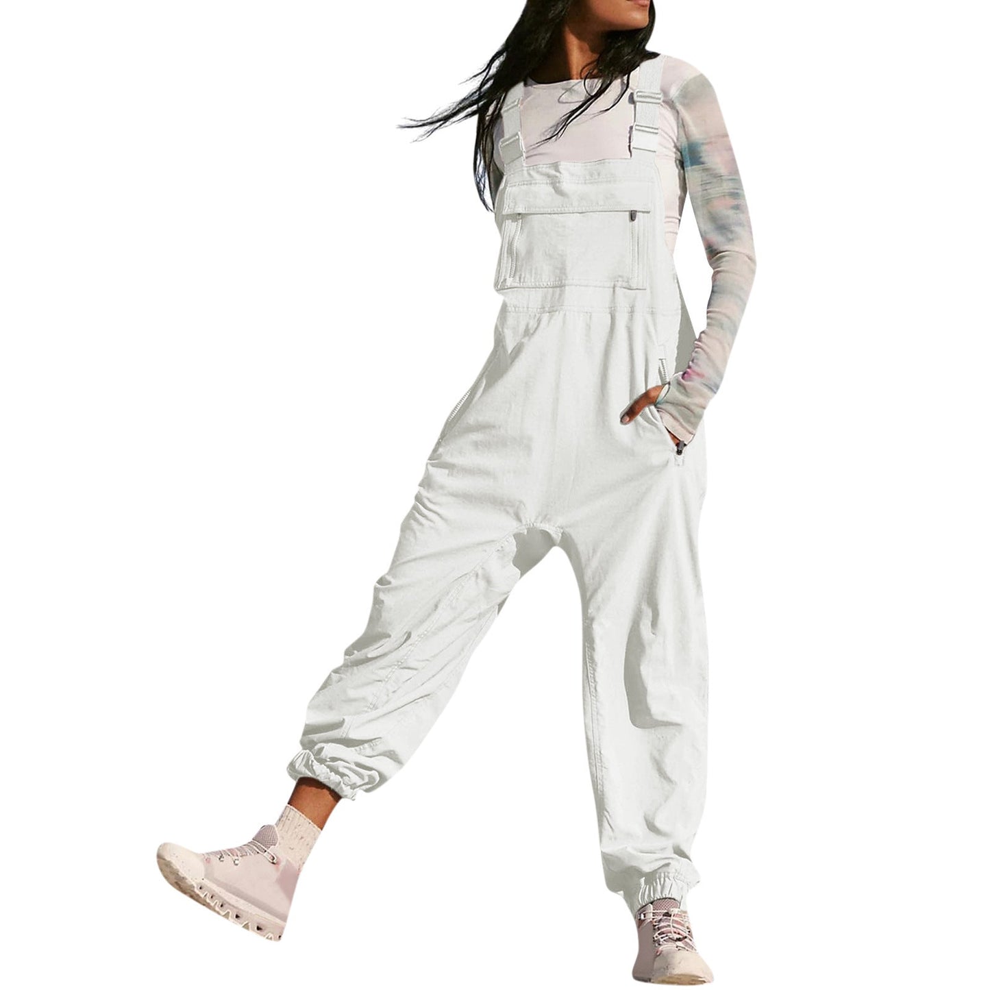 Working Bib Top Pants Amazon Fashion Leisure Tappered Jumpsuit Viralgem Store