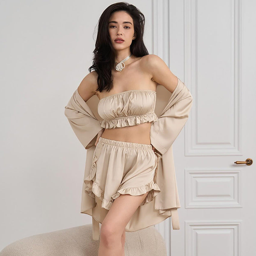 Women's Three-piece Love Pajamas