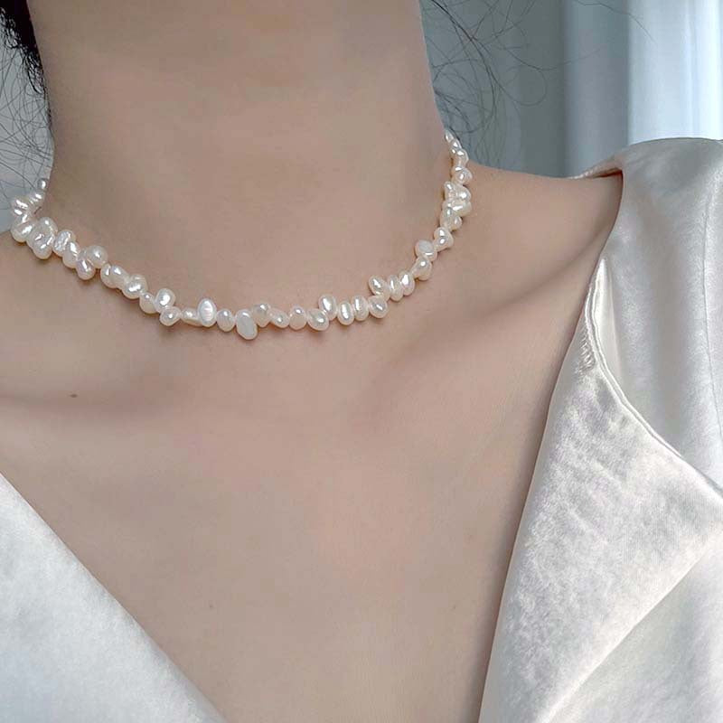 Women's Pearl Necklace Natural Niche