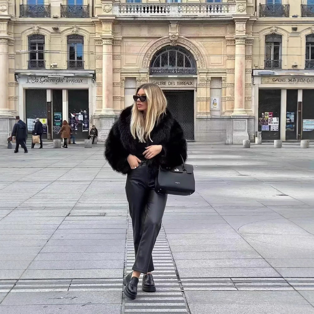 Women's Faux Fur Fluffy Jacket Viralgem Store