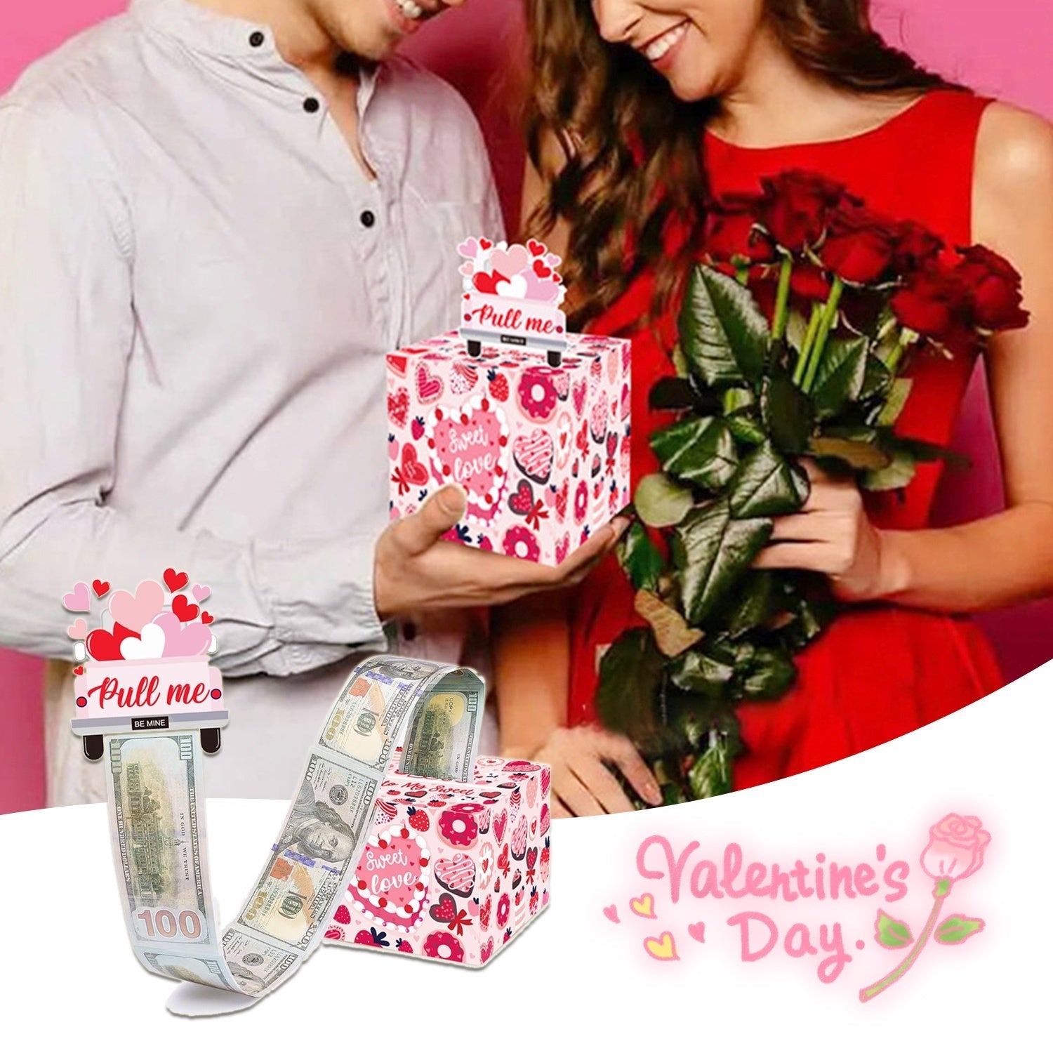 Valentines Day Surprise Box Explosion Gift Creating The Most Interactive Envelope Bounce Creative Diy Folding Paper Money Box Viralgem Store