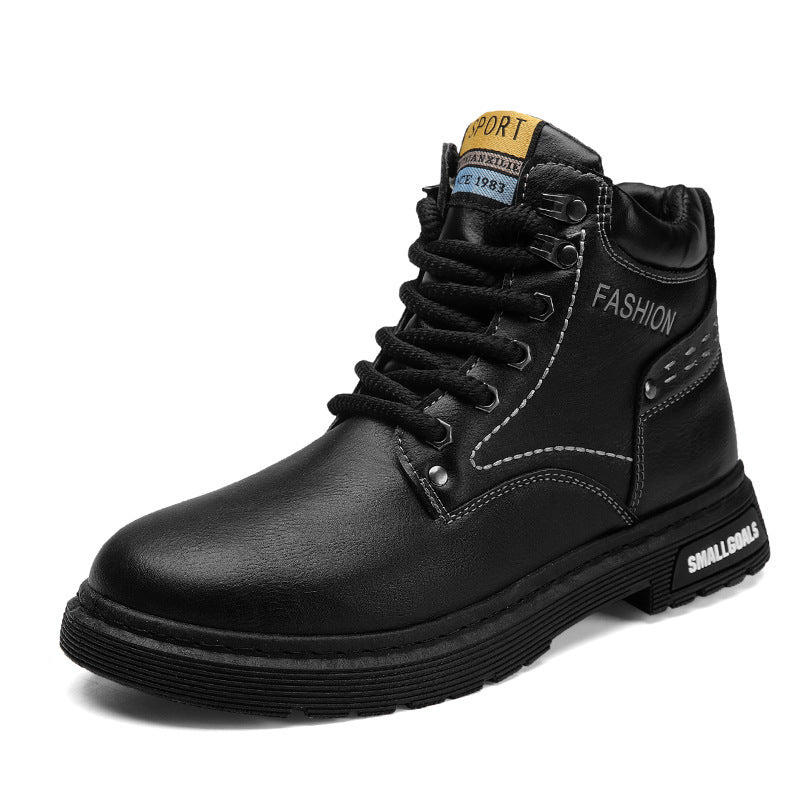 All-matching Men's Martin Boots Retro British Style Leather Viralgem Store