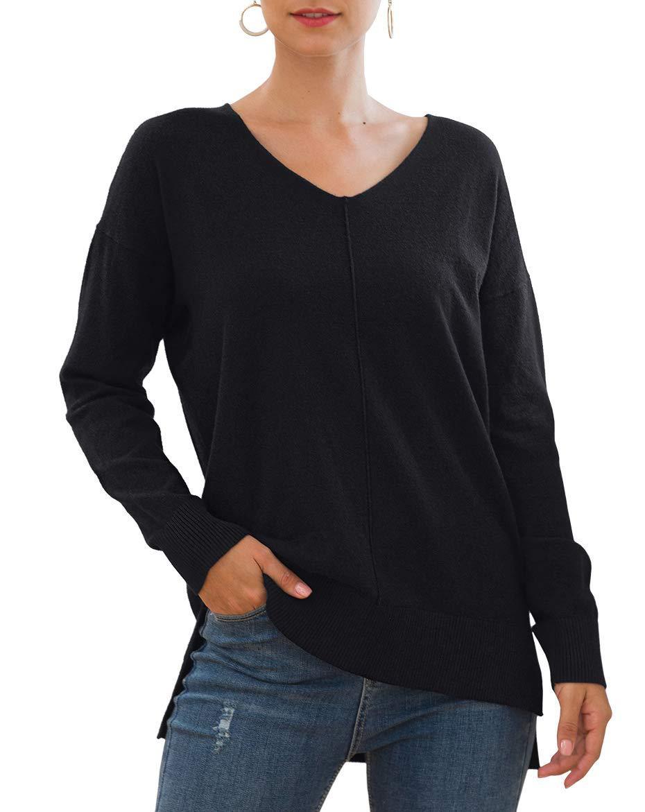 V-neck Batwing Sleeve Knitted Sweater Viralgem Store