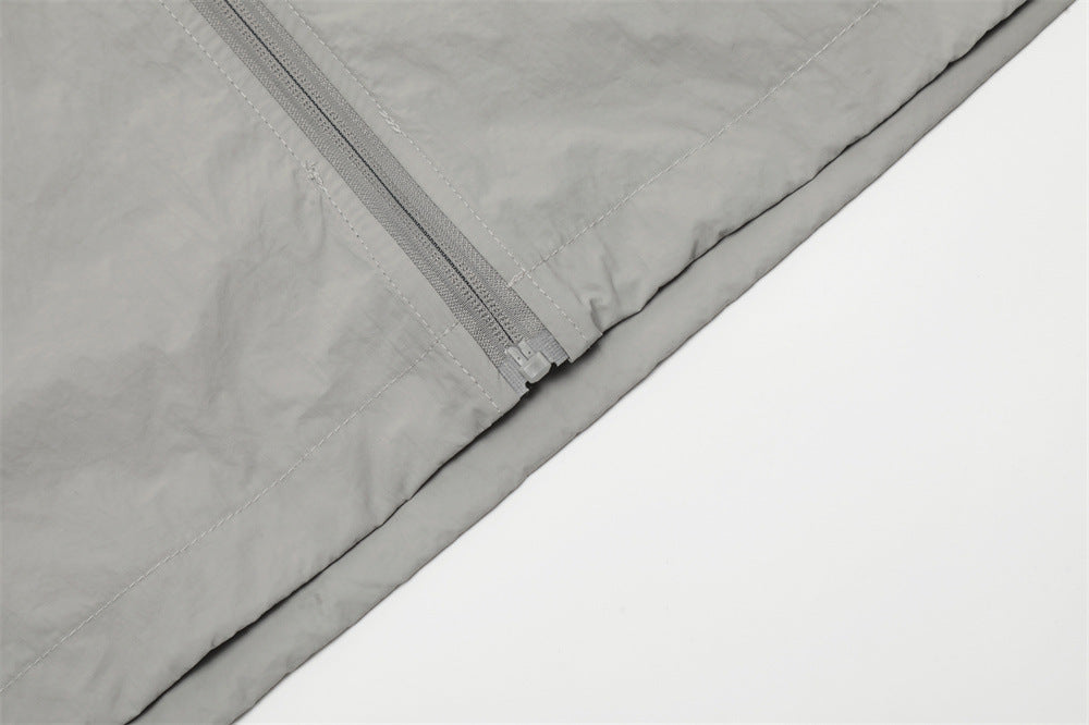 Sun Protection Clothing Men Trendy Brands Lightweight Long Sleeve Hooded Zipper Coat Stitching Mesh Breathable And Loose Jacket Viralgem Store