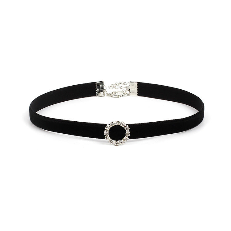 All-match Rhinestone Geometric Choker Necklace