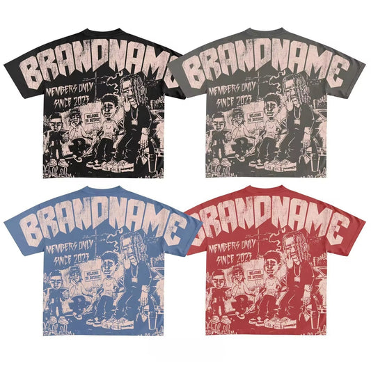 Y2g Harajuku Style T-shirt Men's Hip Hop Gothic Top Viralgem Store