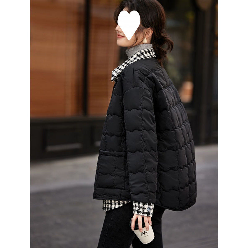 Winter All-matching Simple Stitching Women's Cotton-padded Clothing Viralgem Store