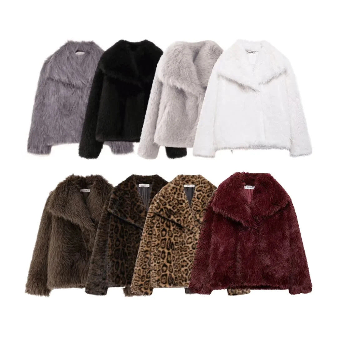Women's Faux Fur Fluffy Jacket Viralgem Store