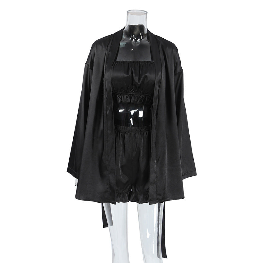 Women's Three-piece Love Pajamas