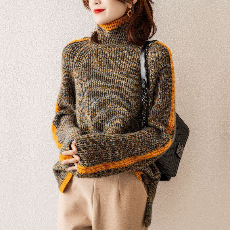 Women's New Retro Thickened Turtleneck Sweater Viralgem Store